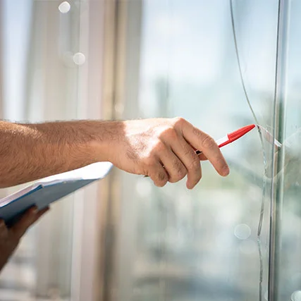 broken glass repair in The Villages, FL